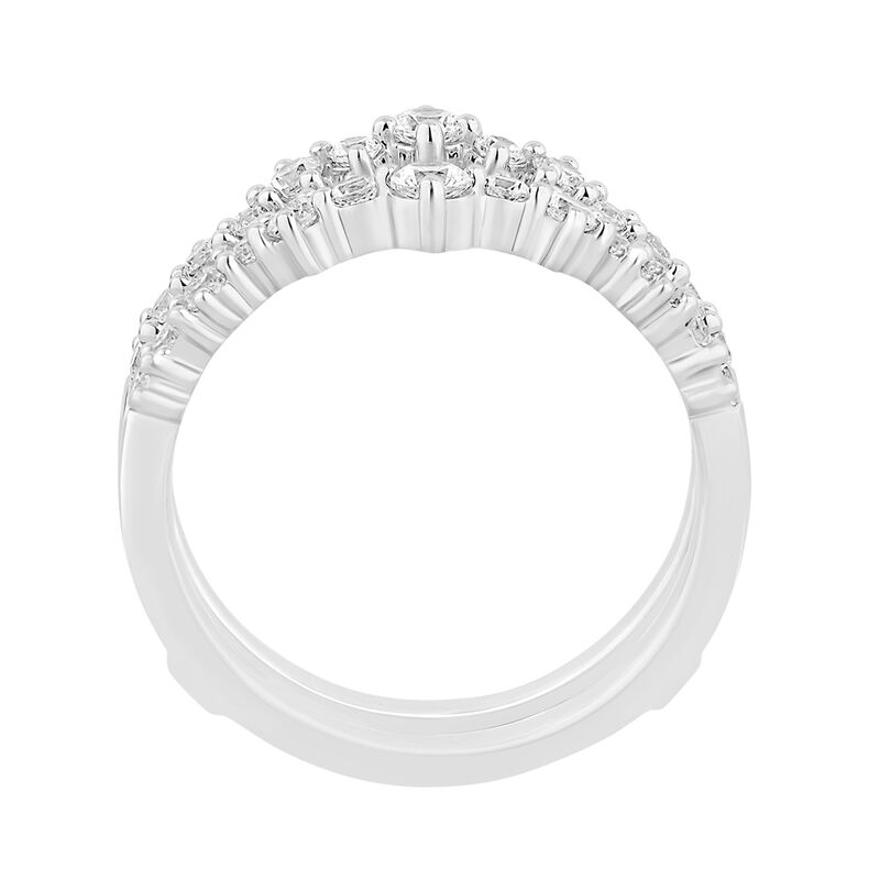 Brilliant-Cut Lab Grown 3/4ctw. Diamond Fancy Insert in 14k White Gold image number null