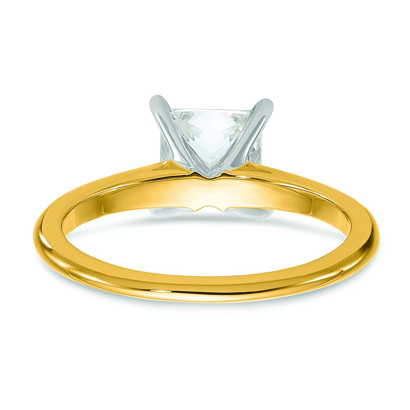 Princess-Cut 1 1/2ct. FGH VS SI Certified Lab Grown Solitaire Engagement Ring in 14k Yellow Gold image number null