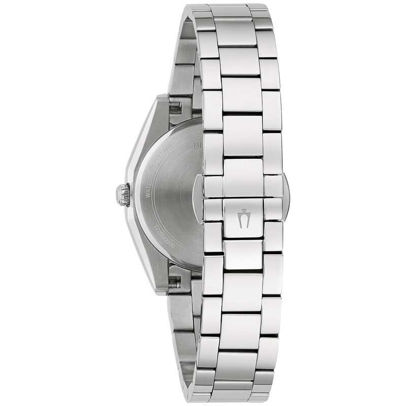 Bulova Ladies Stainless Steel Surveyor Diamond Watch 96P229 image number null