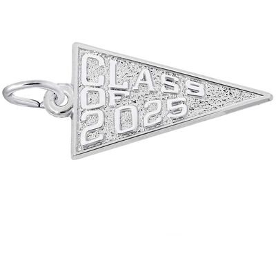 Class of 2025 Charm in Sterling Silver