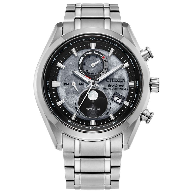 Citizen Men's Titanium Sport Luxury Chrono Tsuki-yomi A-T Sport Luxury Watch BY1010-57H image number null