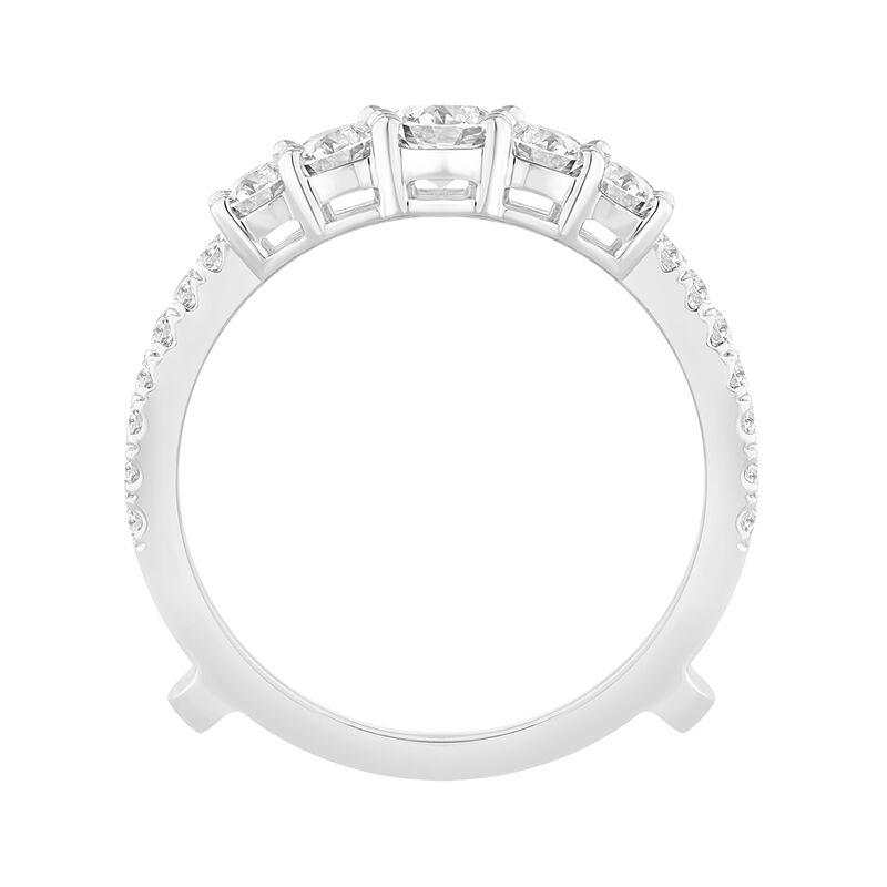 Brilliant-Cut Lab Grown 1 1/2ctw. Diamond Insert Ring in 14k White Gold image number null