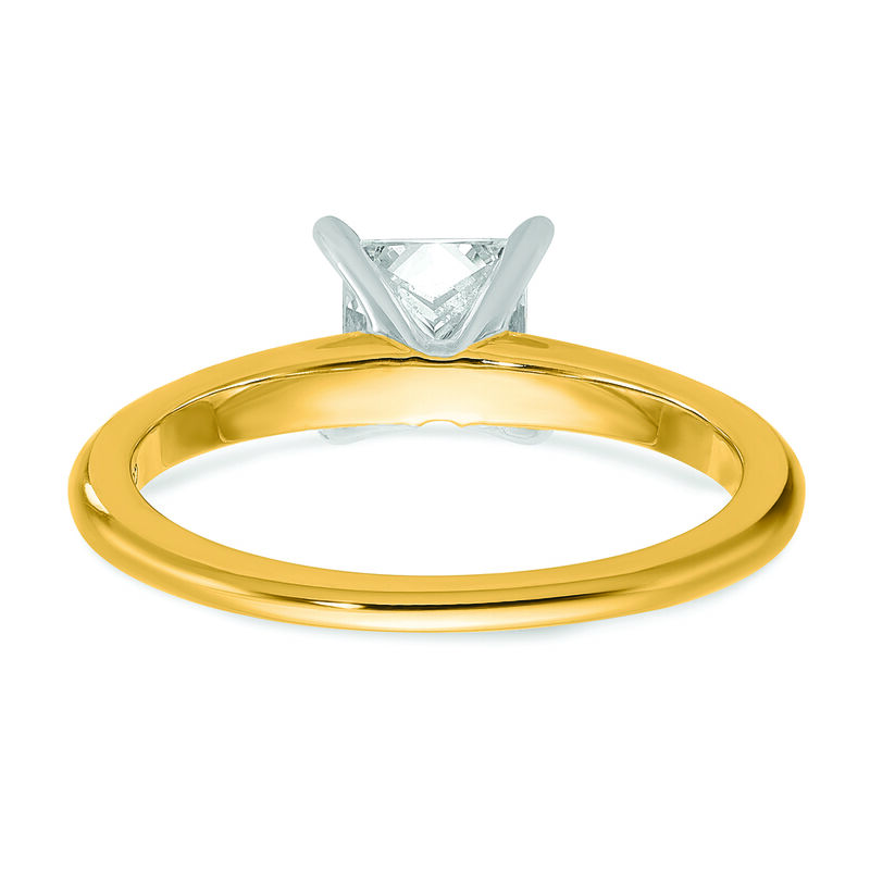 Princess-Cut 3/4ct. FGH VS SI Lab Grown Solitaire Engagement Ring in 14k Yellow Gold image number null