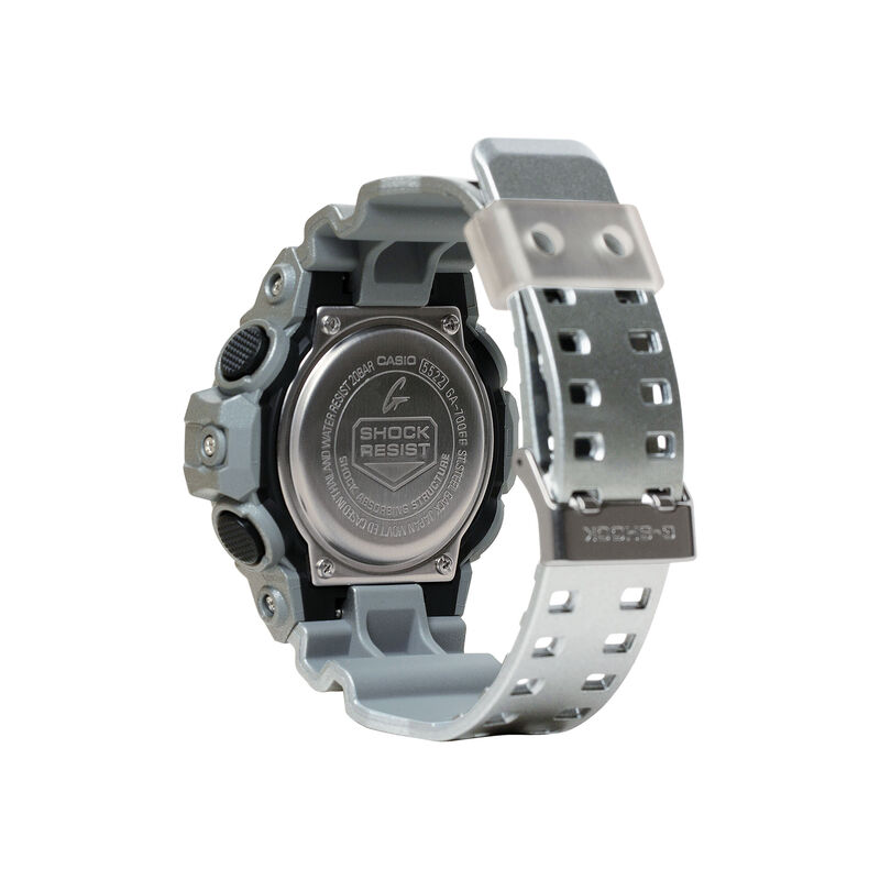 G-Shock Men's Analog-Digital Silver Resin Watch GA700FF-8A image number null