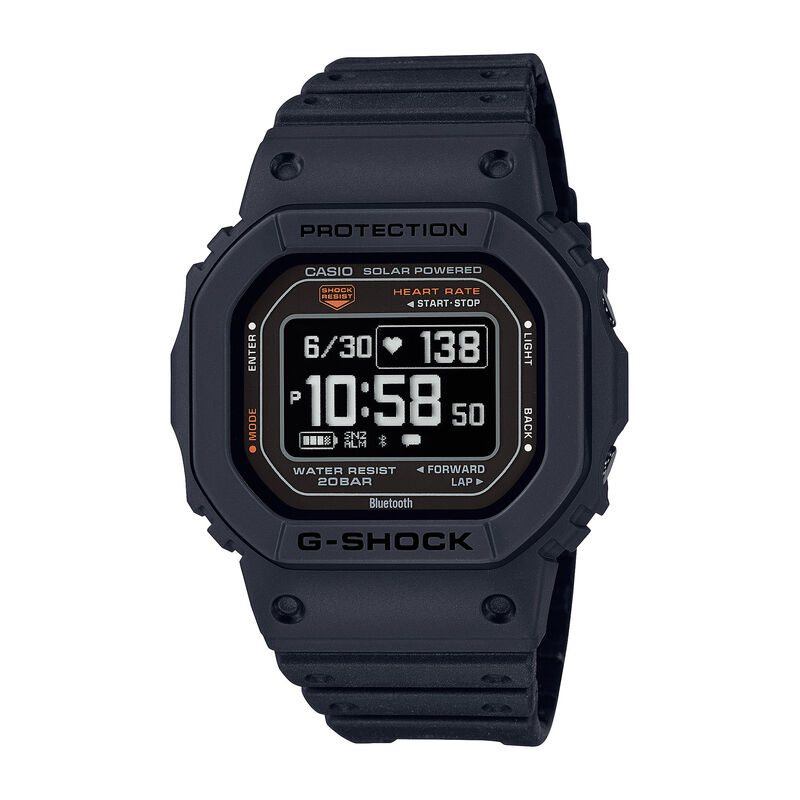 G-Shock Men's 5600 HRM Black Resin Dial & Band 51mm Watch DWH5600-1 image number null