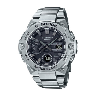 G-Shock Men's Slim G-Steel Connected Black Dial 50mm Watch GSTB400D-1A