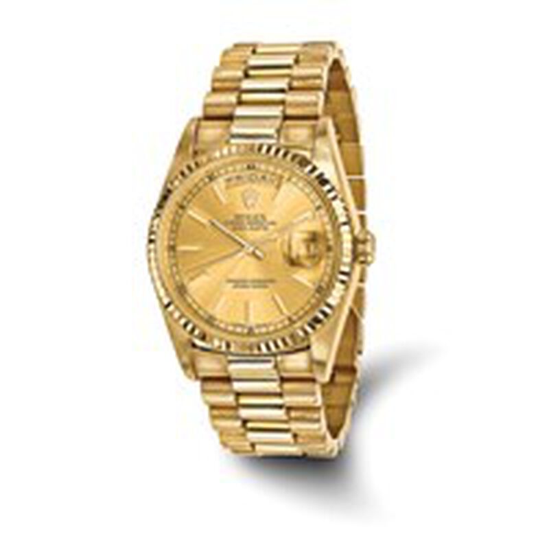 Rolex Men's Pre-Owned Day-Date Presidential 36mm Watch in 18k Yellow Gold CRX128 image number null