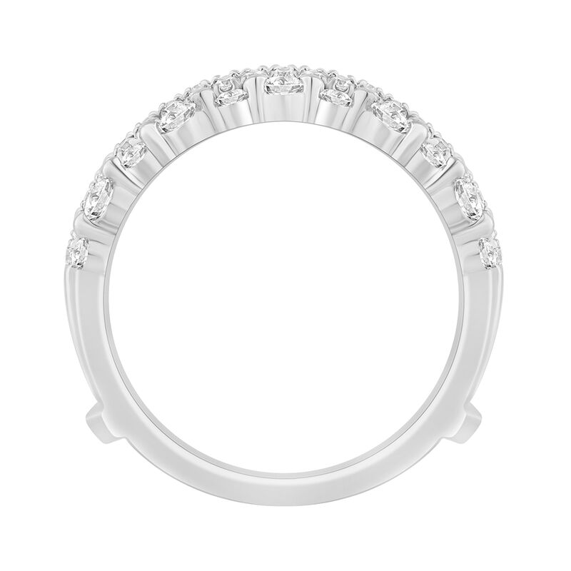 Brilliant-Cut Lab Grown 1ctw. Diamond Multi-Row Insert Ring in 14k White Gold image number null