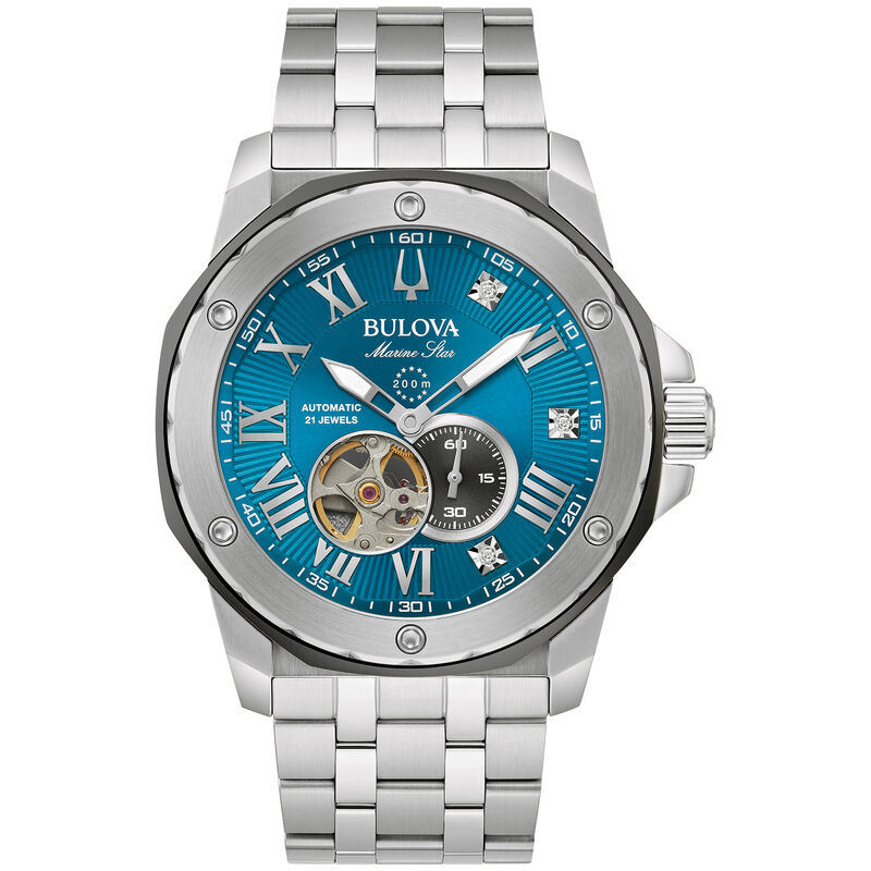 Bulova Men's Stainless Steel Marc Anthony Marine Star Automatic Watch 98D184
