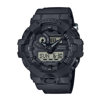 G-Shock Men's Analog-Digital Black Resin and Cloth Watch GA700BCE-1A