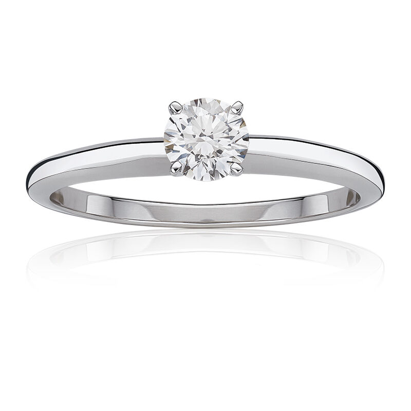 Lab-Grown Classic Round Brilliant ¾ct. Diamond Solitaire Engagement Ring in White Gold image number null