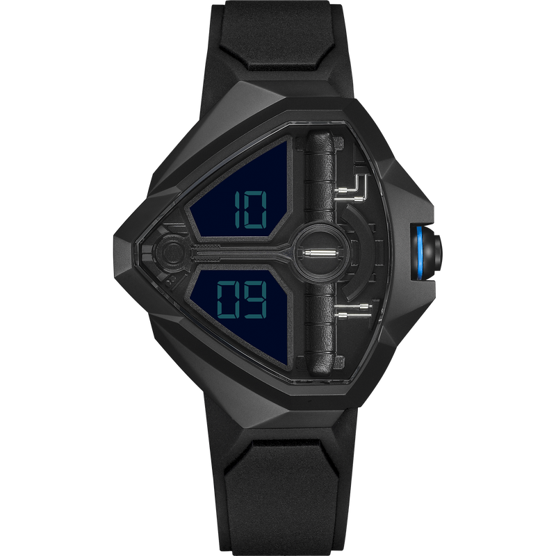 Hamilton Ventura Edge Dune Ltd. Ed. Matte Black PVD Black Dial with Blue Accents Quartz Watch H24624330 image number null