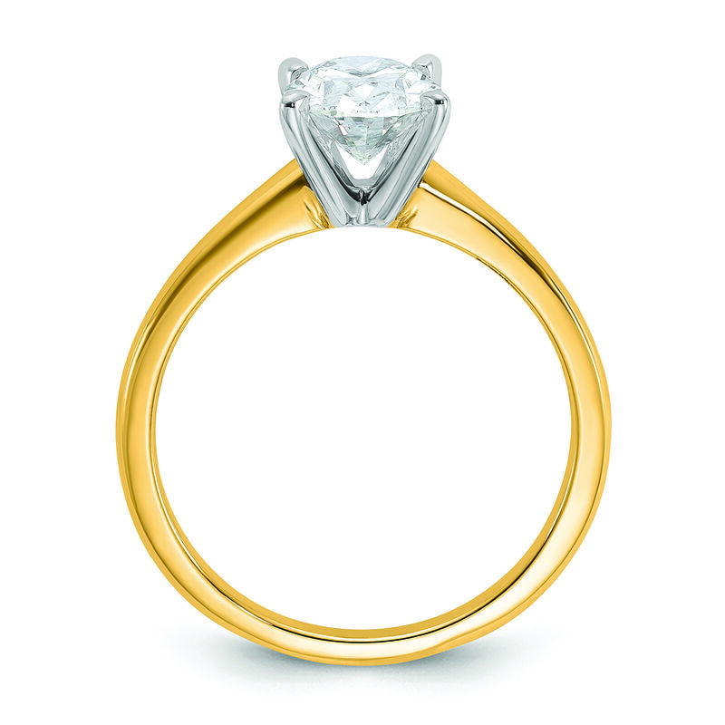 Oval-Cut 1 1/2ct. FGH VS SI Certified Lab Grown Solitaire Engagement Ring in 14k Yellow Gold image number null