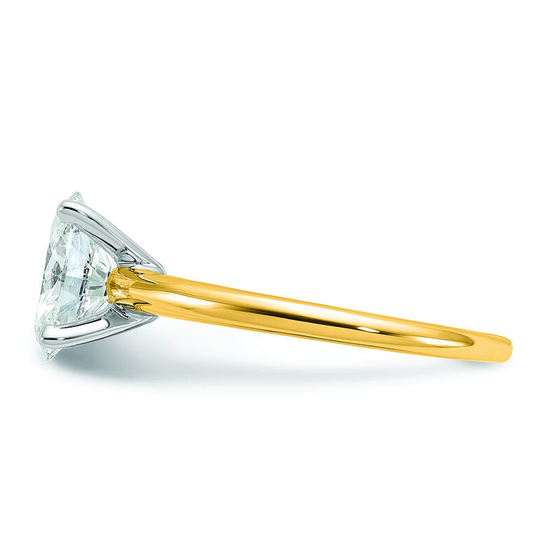 Oval-Cut 1 1/2ct. FGH VS SI Certified Lab Grown Solitaire Engagement Ring in 14k Yellow Gold image number null