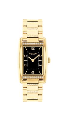 COACH Ladies Reese Gold Plated & Stainless Steel 24x35mm Watch 14504319