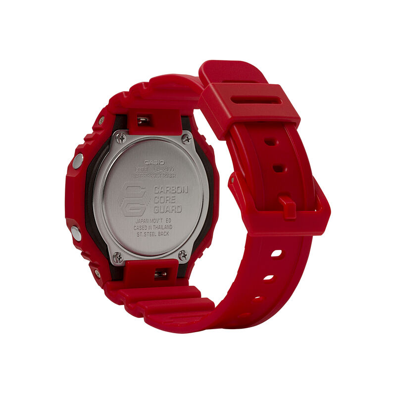 G-Shock Men's Analog-Digital Octagon Red Resin Dial & Band 49mm Watch GA2100-4A image number null