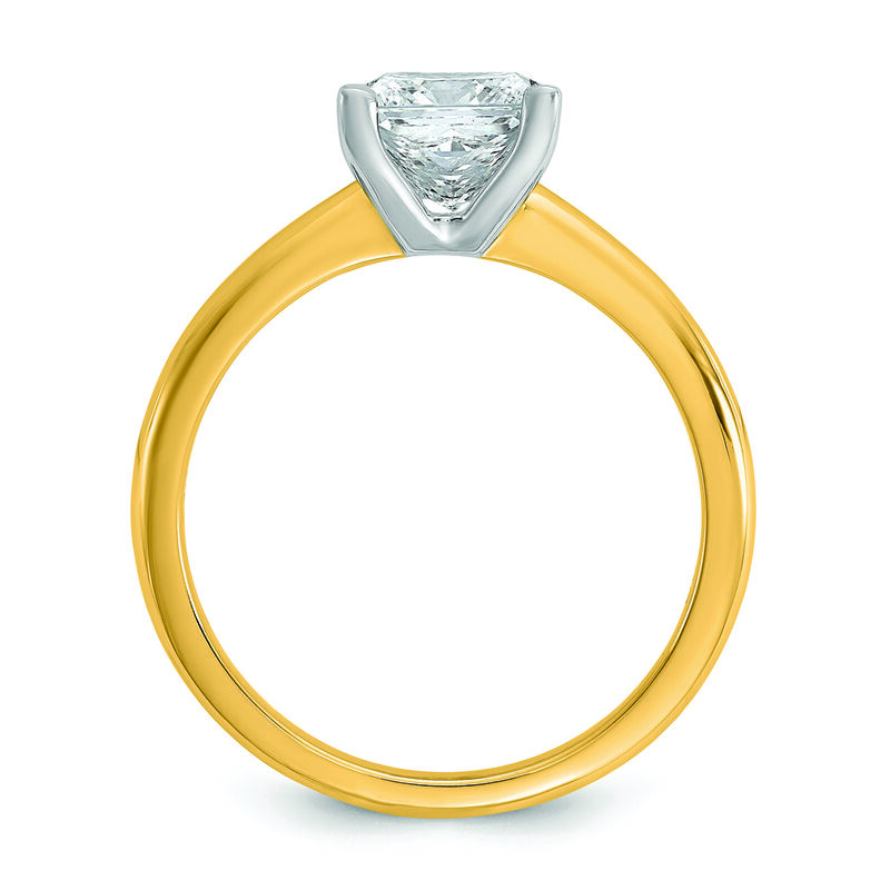 Princess-Cut 1 1/2ct. FGH VS SI Certified Lab Grown Solitaire Engagement Ring in 14k Yellow Gold image number null