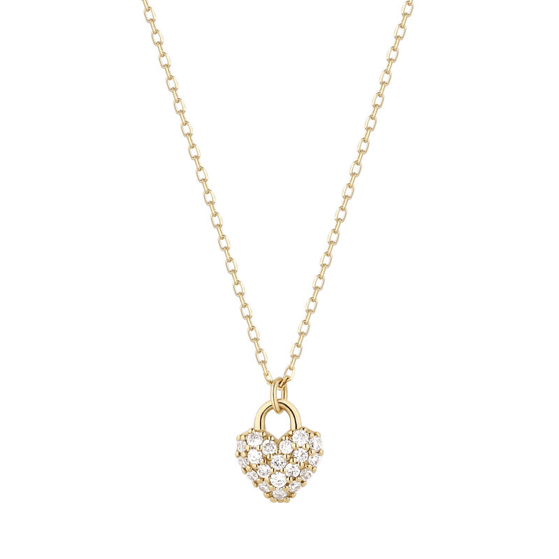 Perfect Fit Gold Lock Necklace
