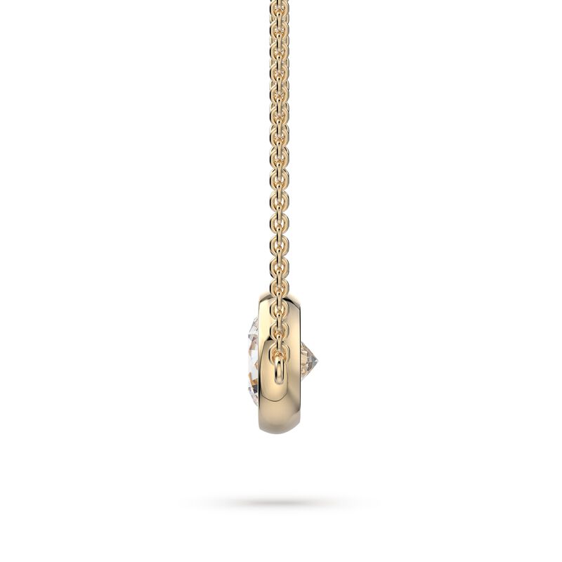 Brilliant-Cut 7/8ctw. Lab Grown Diamond Bezel Pendant in 14k Yellow Gold image number null