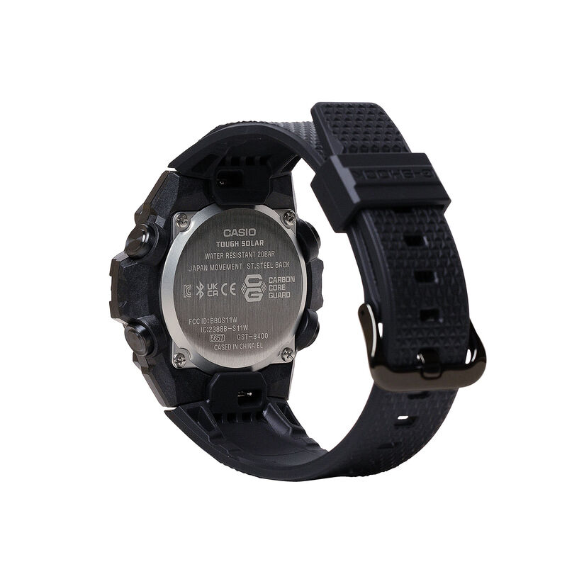 G-Shock Men's Analog-Digital Solar Black Resin Watch GSTB400BB-1A image number null