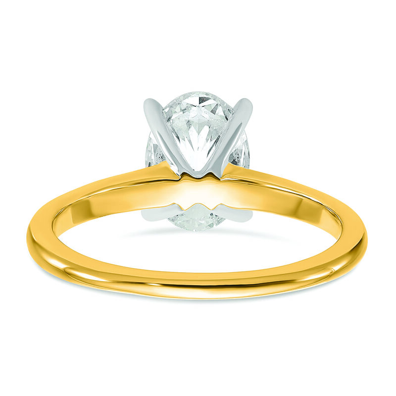 Oval-Cut 1 1/2ct. FGH VS SI Certified Lab Grown Solitaire Engagement Ring in 14k Yellow Gold image number null