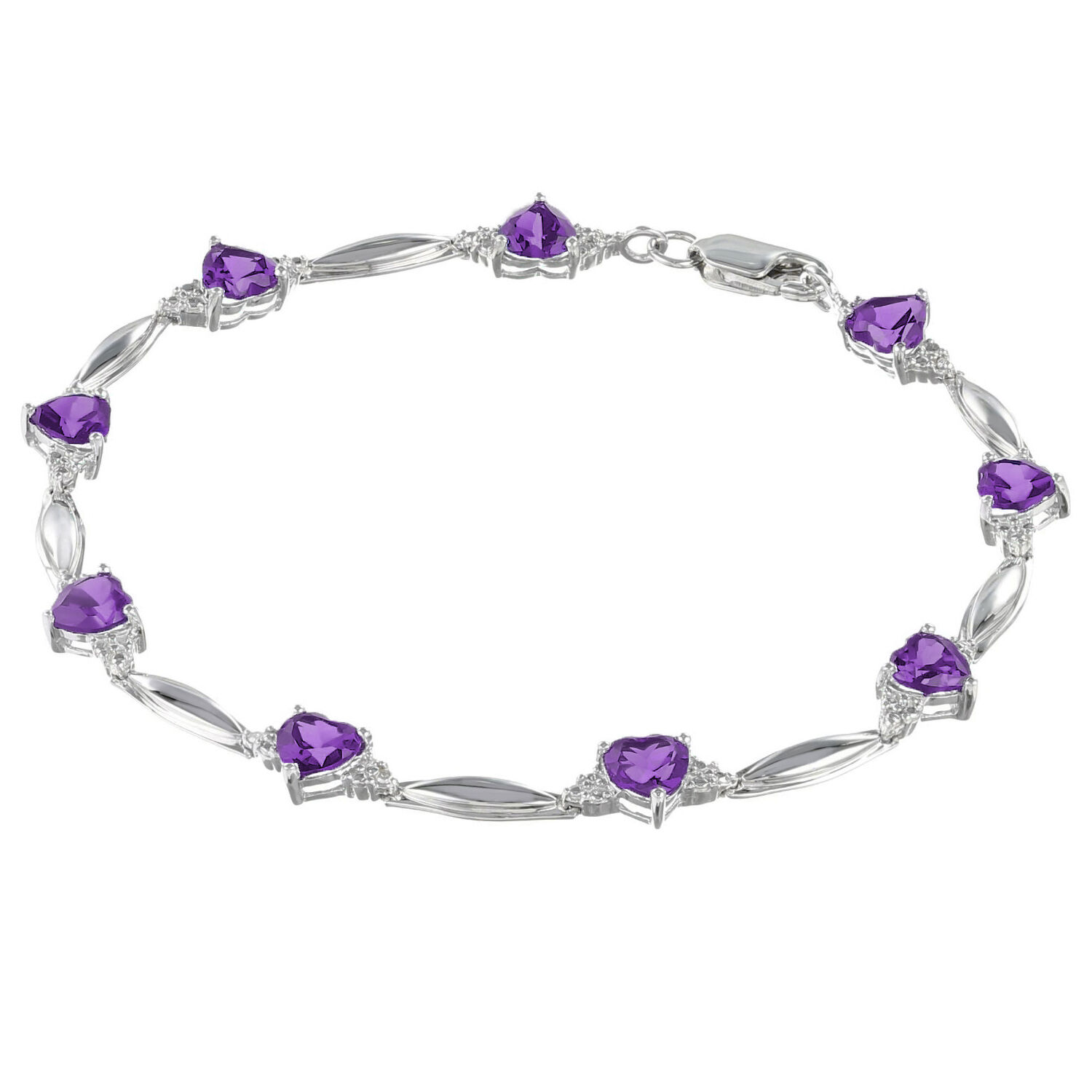 Amethyst heart deals bracelet