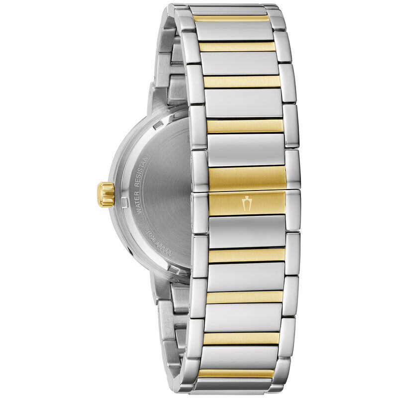 Bulova Men's Gold Plated Stainless Steel Futuro Modern Watch 98C148 image number null