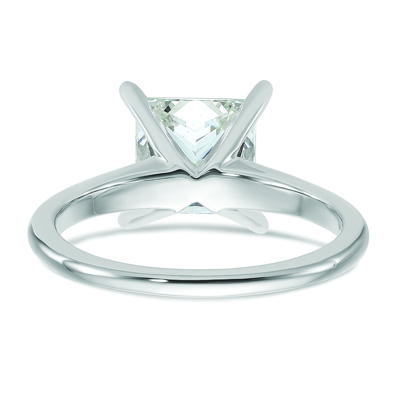 Princess-Cut 2 1/2ct. FGH VS2 SI1 Certified Lab Grown Solitaire Engagement Ring in 14k White Gold image number null