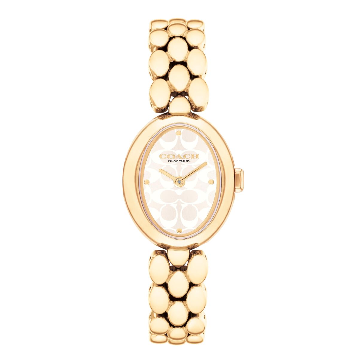 Gold coach watch with diamonds best sale