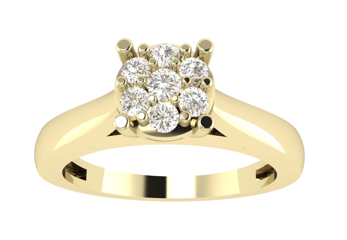 10K White Gold 0.15CTW Promise Ring