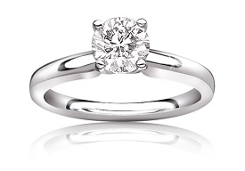 Diamond Round 1 1/2ct. Ideal Classic Solitaire Engagement Ring