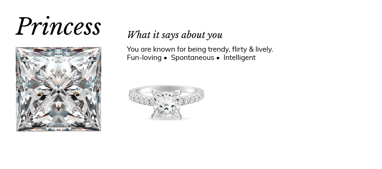 Princess Cut Diamond Shape Meaning Engagement