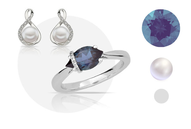 Pearl & Alexandrite Jewelry Gift