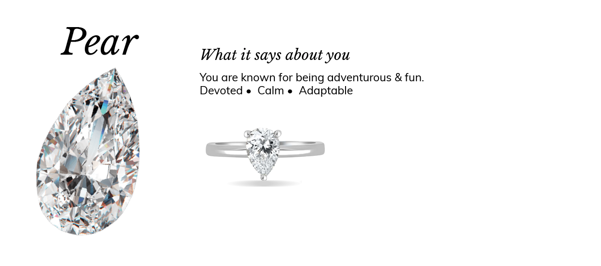 Pear Diamond Shape Engagement Meaning