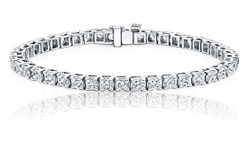 Diamond Tennis Bracelet in 14K White Gold