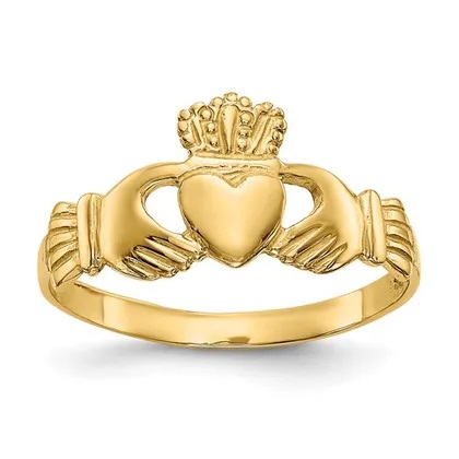 gold claddagh